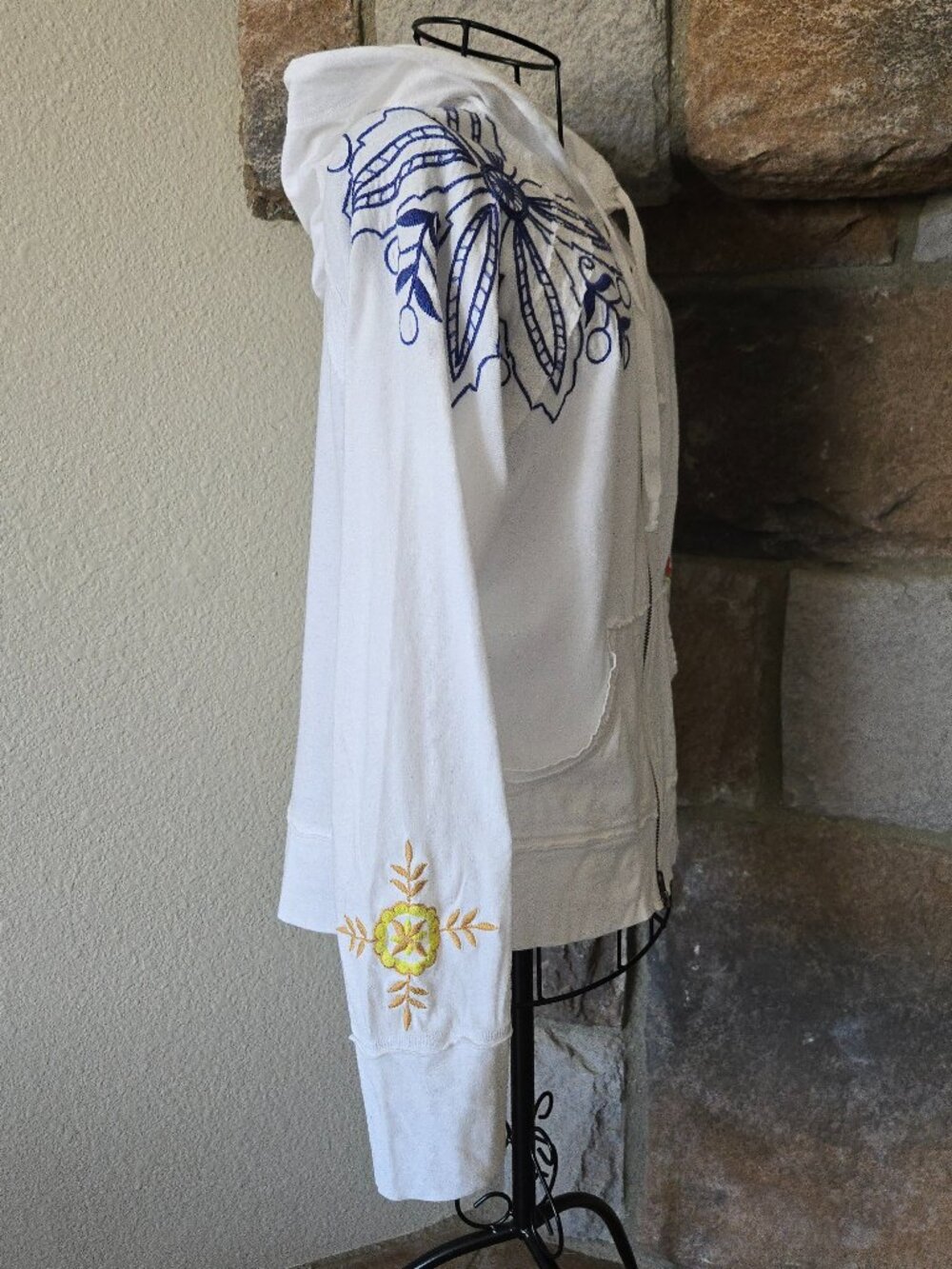 CAbi Embroidered Floral Zip-Up Hoodie - Picture 6 of 16
